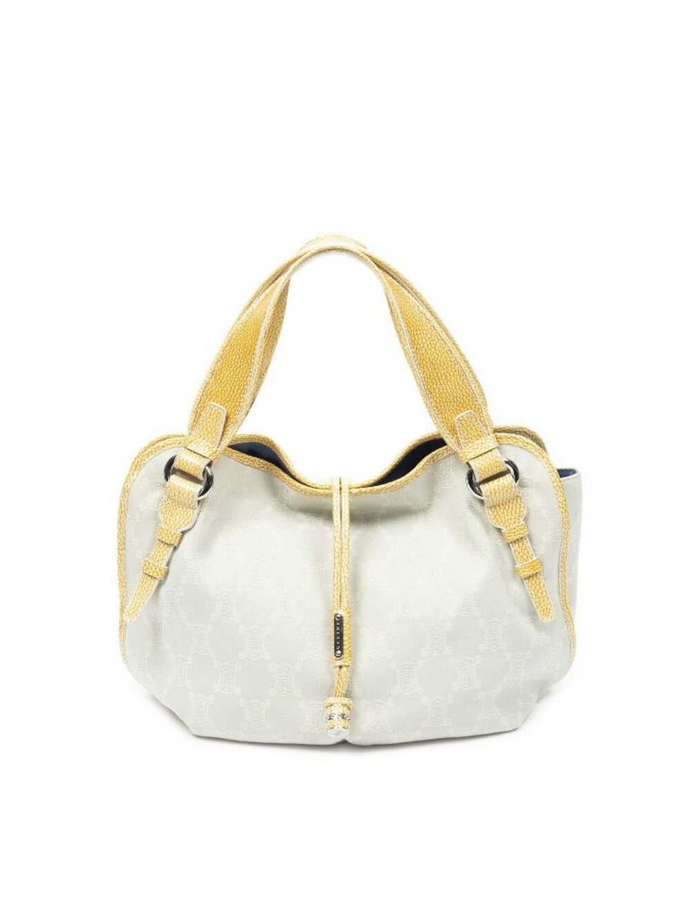 Celine Bittersweet Light Green Yellow Macadam Denim Canvas